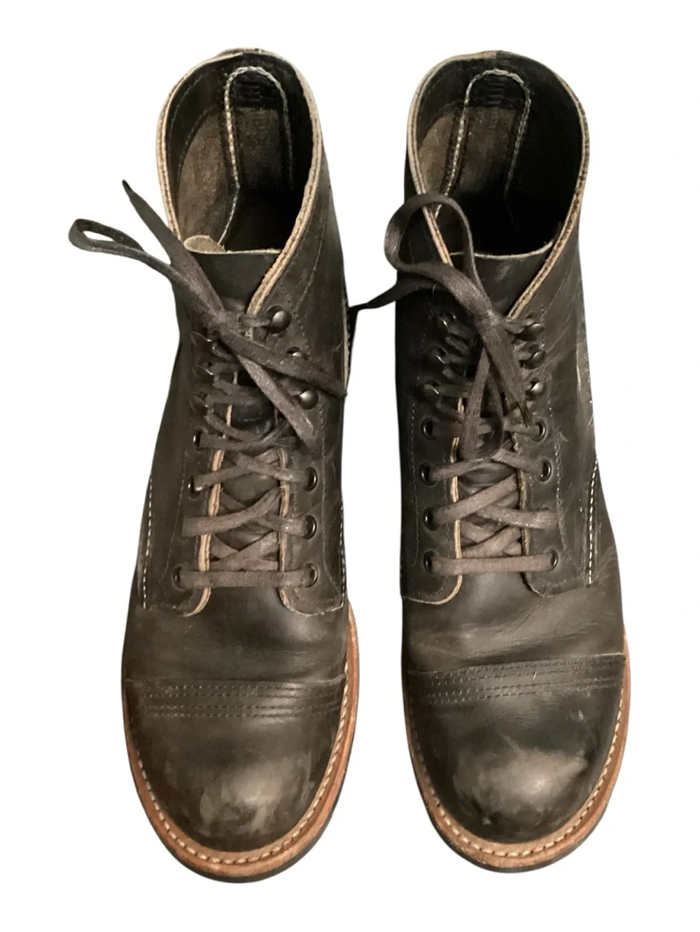 Red Wing Shoes Iron Ranger leather ankle boots